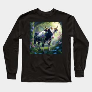 Cow in Forest Long Sleeve T-Shirt